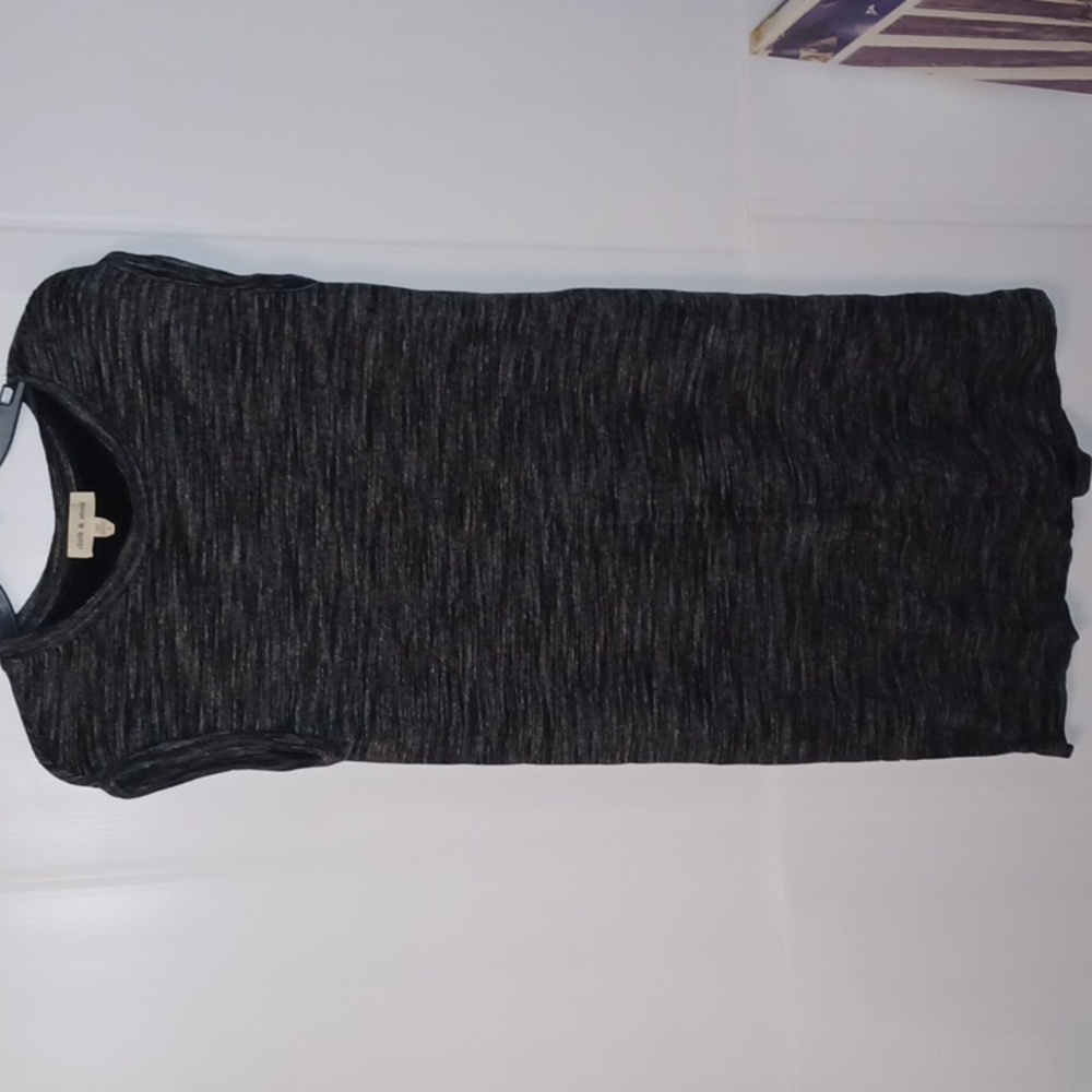 Cloth & Stone Anthropologie Heathered Gray Sleeveless Dress Size S